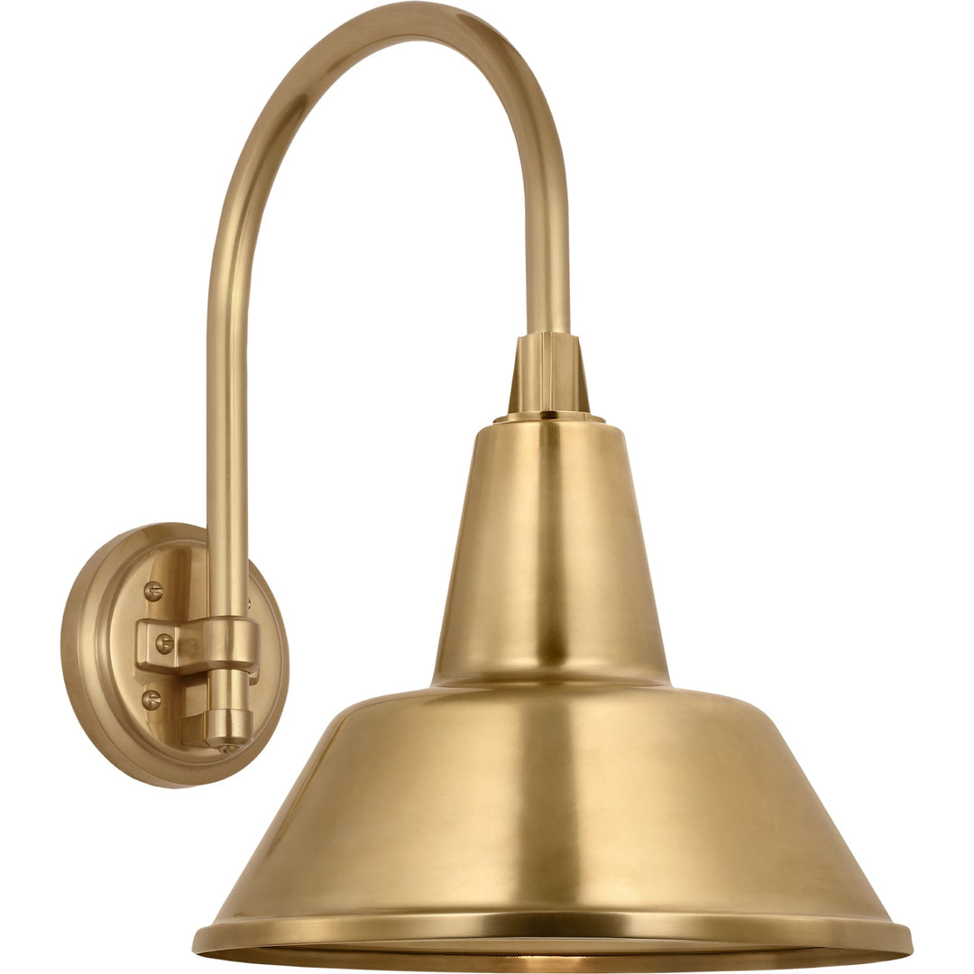 Academy Outdoor Arched 16in Mack Bowers Shade Wall Light