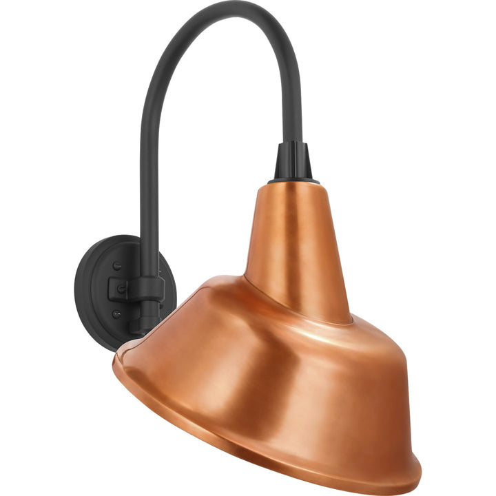 Visual Comfort Signature Academy Outdoor Arched 16 Mack Tilt Bowers Shade Wall Light in Matte Black (view 3)