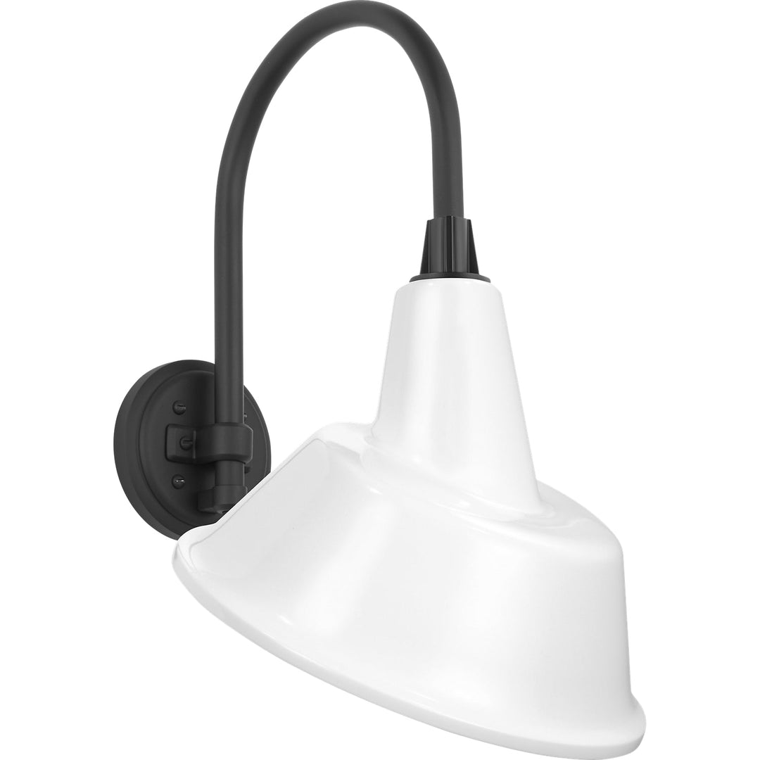 Visual Comfort Signature Academy Outdoor Arched 16 Mack Tilt Bowers Shade Wall Light in Matte Black (view 4)