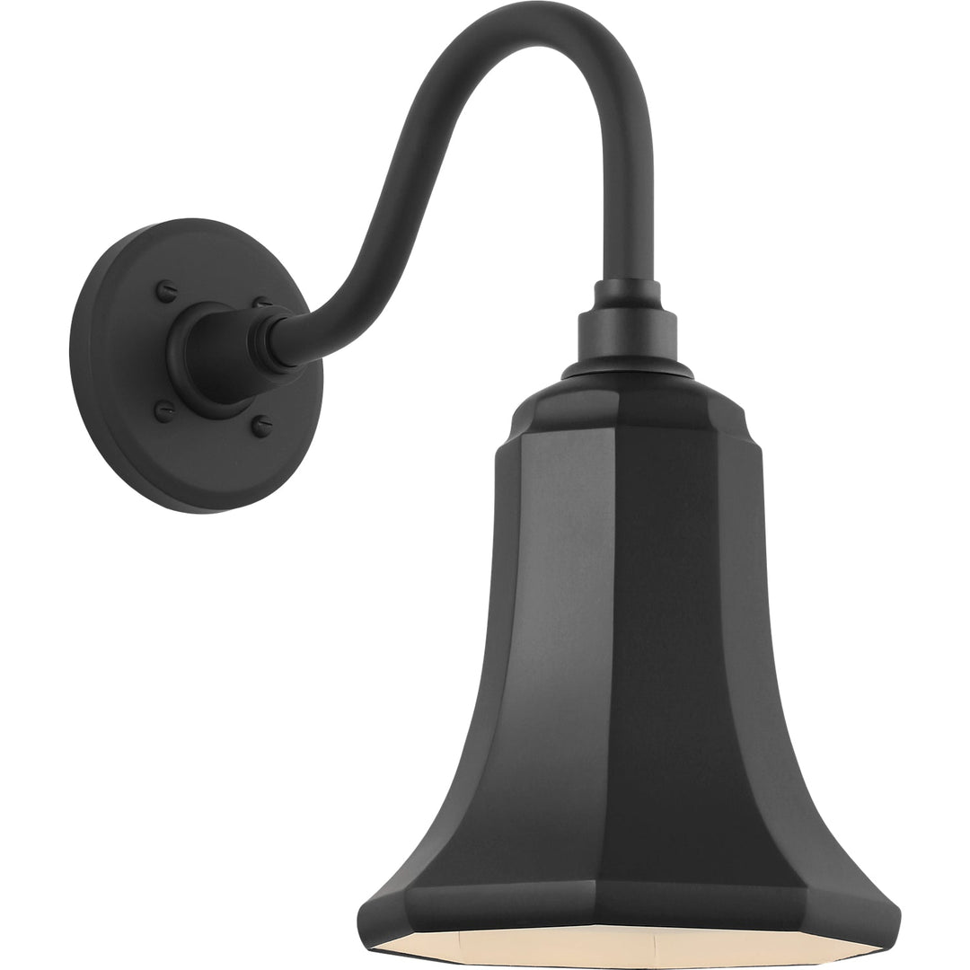 Visual Comfort Signature Academy Outdoor Flynn Barn Savannah Shade Wall Light in Matte Black