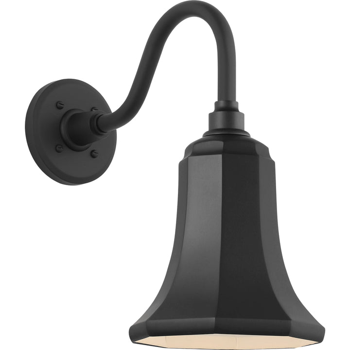 Visual Comfort Signature Academy Outdoor Flynn Barn Savannah Shade Wall Light in Matte Black