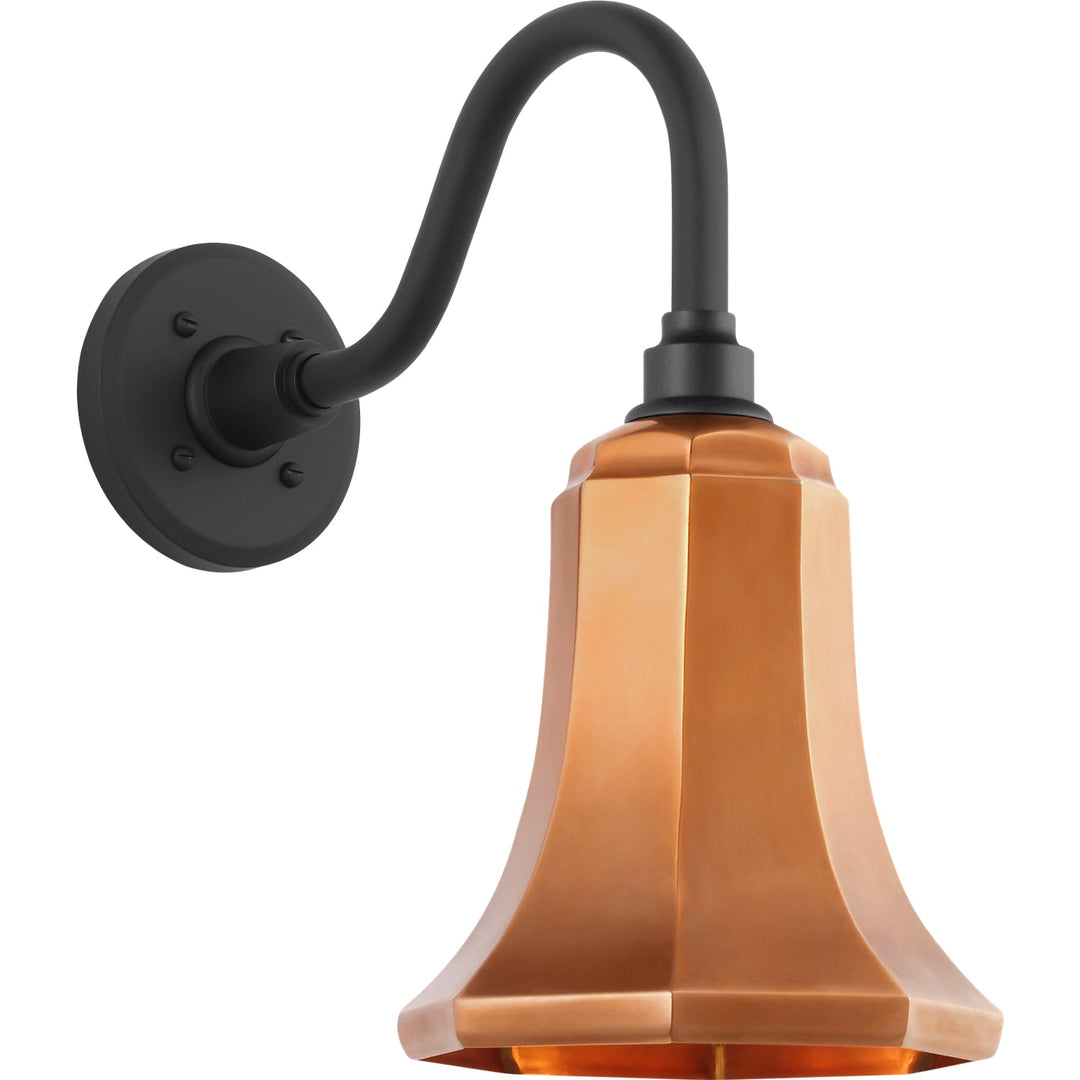 Visual Comfort Signature Academy Outdoor Flynn Barn Savannah Shade Wall Light in Matte Black (view 3)