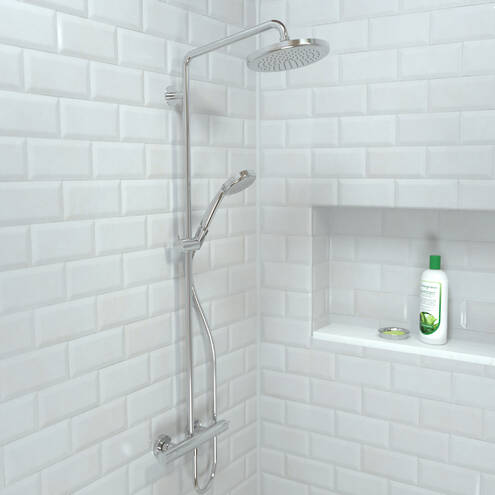 Hansgrohe Croma Showerpipe 220 1-Jet 2.5 GPM