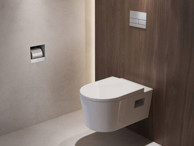 Hansgrohe XtraStoris Original Recessed Toilet Paper Holder 6x 6x 5.5