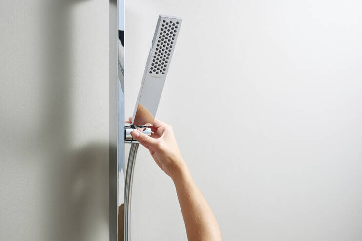 Hansgrohe Pulsify E Wallbar Set 100 1-Jet 24 2.5 GPM