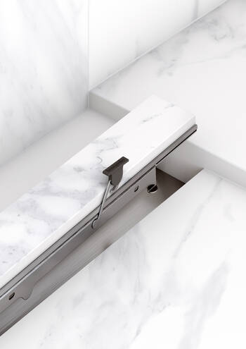 Hansgrohe RainDrain Rock Trim Flex for 47 1/4 Rough Cut to Size and Tileable