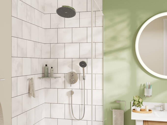 Hansgrohe Ecostat Pressure Balance Trim S with Diverter