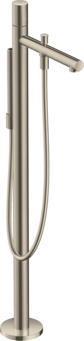 AXOR Uno Freestanding Tub Filler Trim with Zero Handle and Handshower