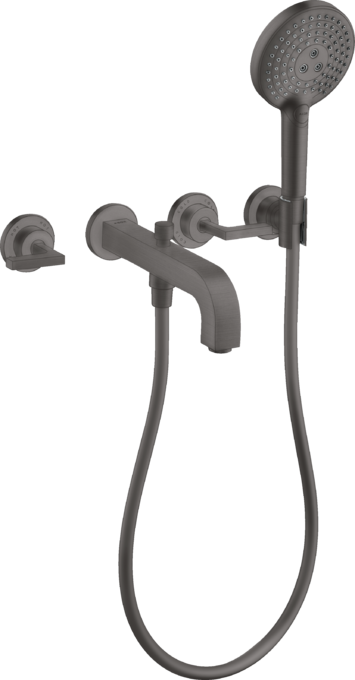 AXOR Citterio 3-Hole Wall-Mounted Tub Trim with Handshower Lever Handles