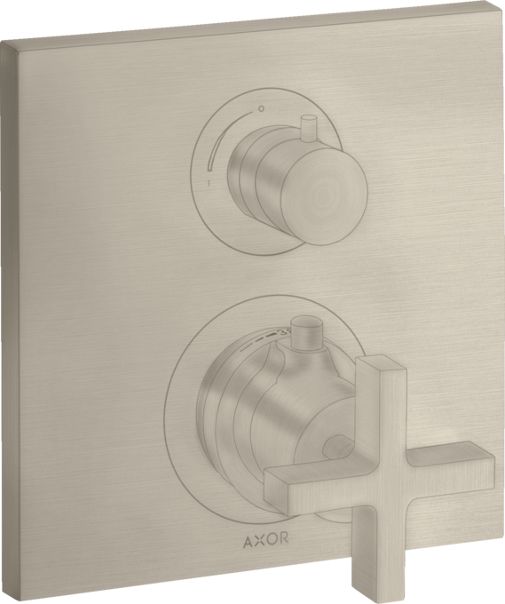 AXOR Citterio Thermostatic Trim with Volume Control- Cross Handle
