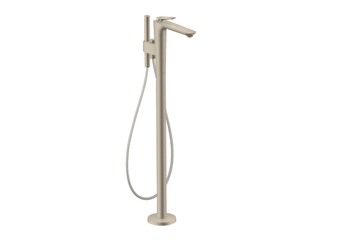 AXOR Citterio C Freestanding Tub Filler Trim with Handshower Cubic Cut