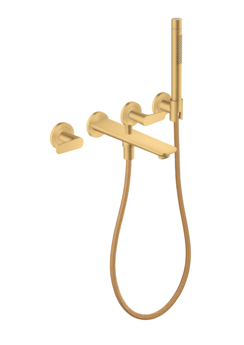 AXOR Citterio C 3-Hole Wall-Mounted Tub Filler with Handshower and Holder