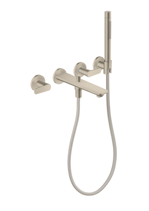 AXOR Citterio C 3-Hole Wall-Mounted Tub Filler with Handshower and Holder