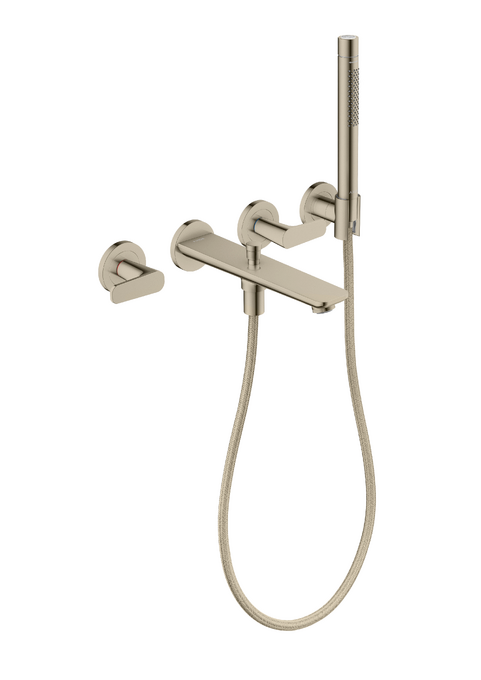 AXOR Citterio C 3-Hole Wall-Mounted Tub Filler with Handshower and Holder
