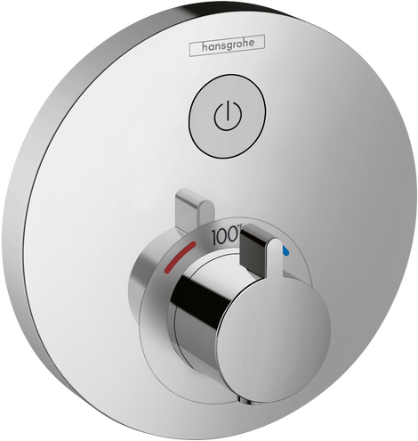 Hansgrohe ShowerSelect S Thermostatic Trim for 1 Function Round