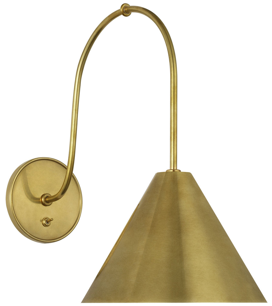 Visual Comfort Signature Malia Wall Sconce in Hand-Rubbed Antique Brass