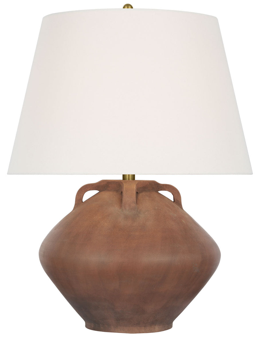 Visual Comfort Signature Brewer Table Lamp in Natural Terracotta