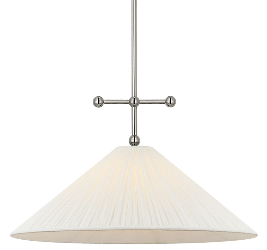 Visual Comfort Signature Soren Pendant in Polished Nickel