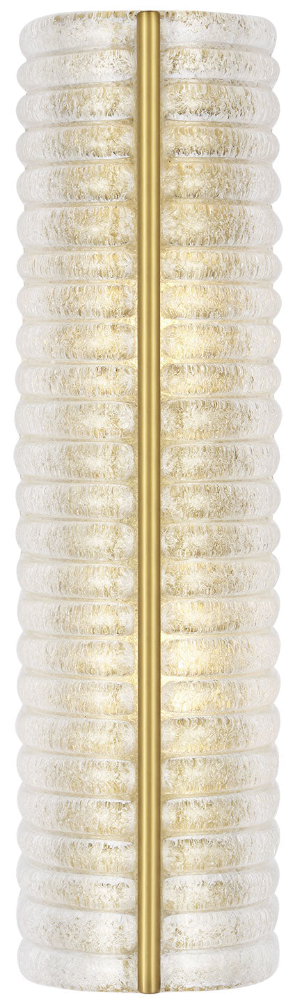 Visual Comfort Signature Claude Linear Wall Sconce in Hand-Rubbed Antique Brass