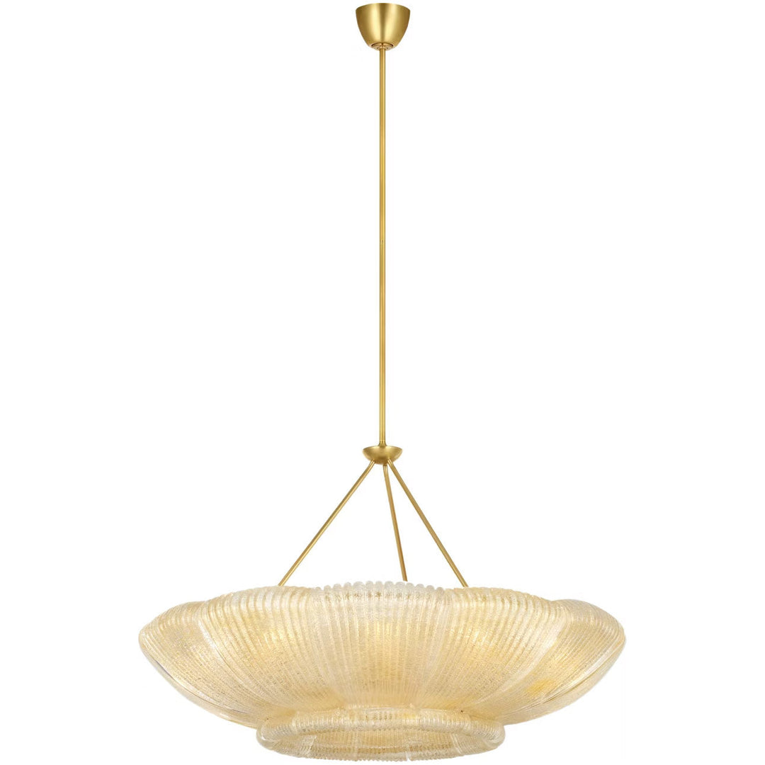 Visual Comfort Signature Claude Chandelier in Hand-Rubbed Antique Brass