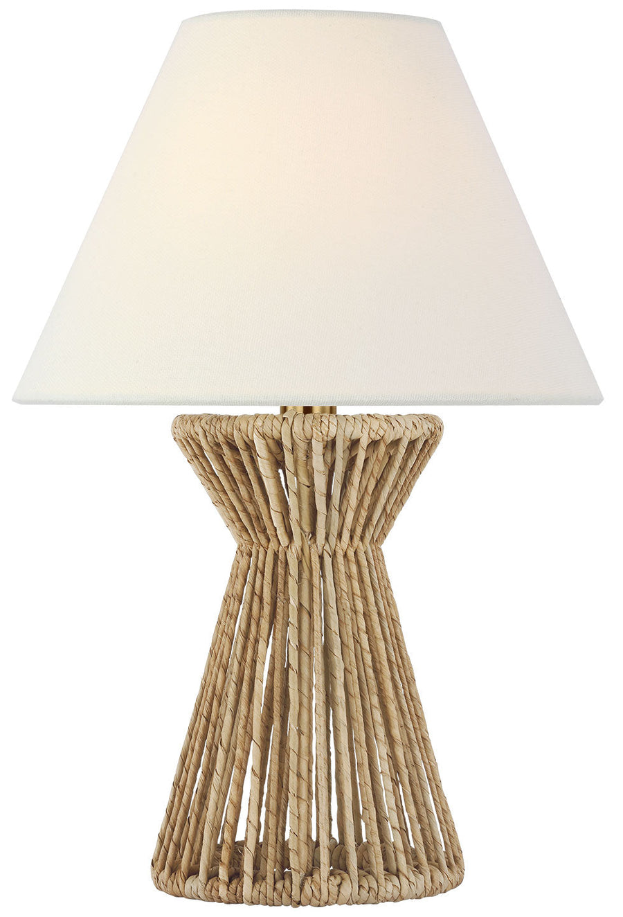 Visual Comfort Signature Antigua Cordless Table Lamp in Natural Abaca