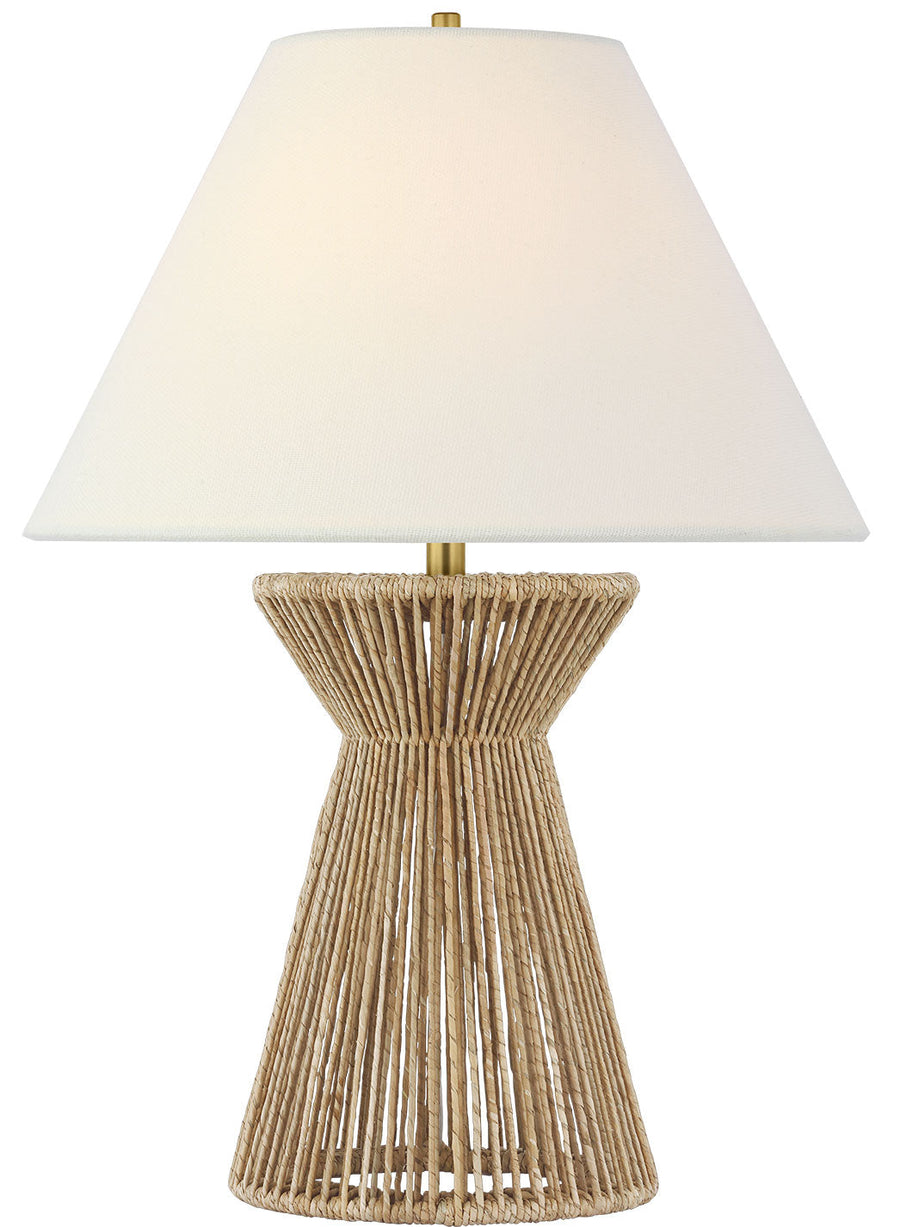 Visual Comfort Signature Antigua Table Lamp in Natural Abaca