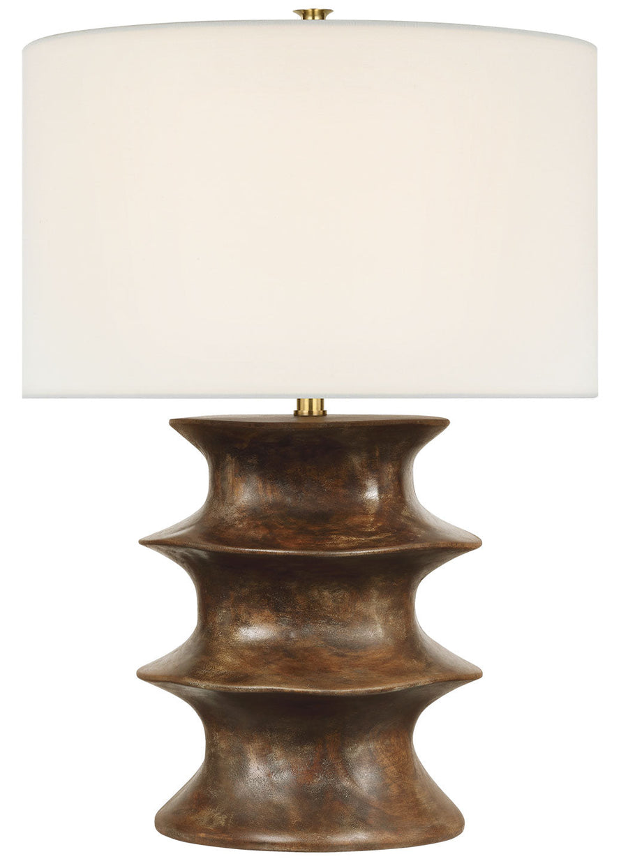 Visual Comfort Signature Eldin Table Lamp in Smoked Umber