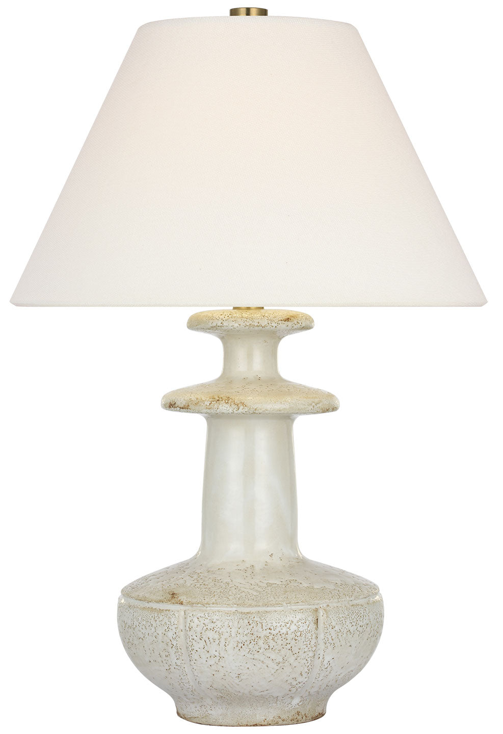 Visual Comfort Signature Temara Table Lamp in Corsican White