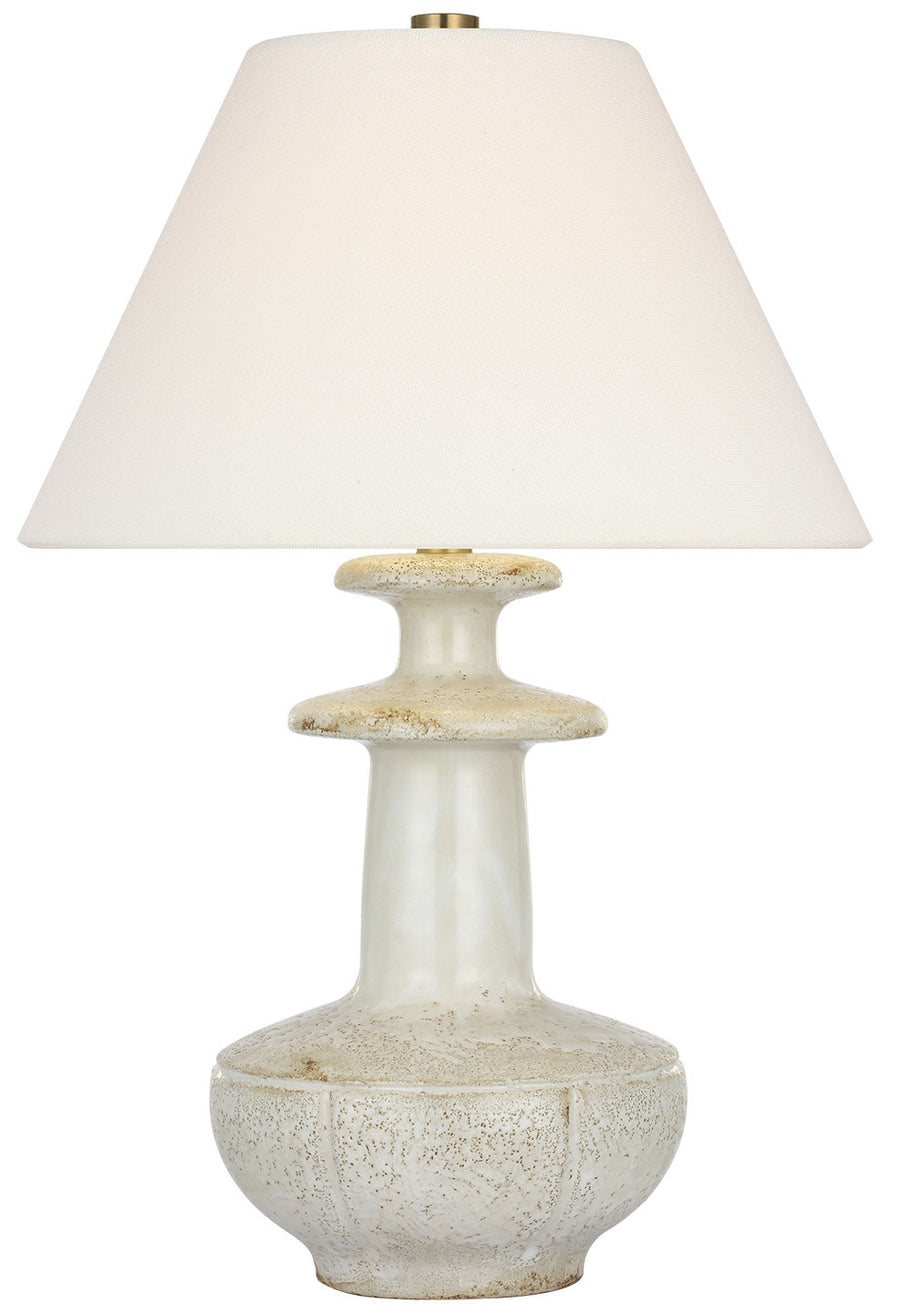 Visual Comfort Signature Temara Table Lamp in Corsican White