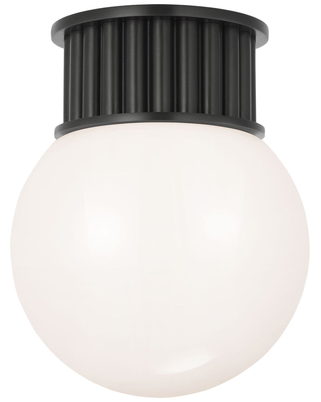 Visual Comfort Signature Nolan Globe Ceiling Flush Light in Bronze