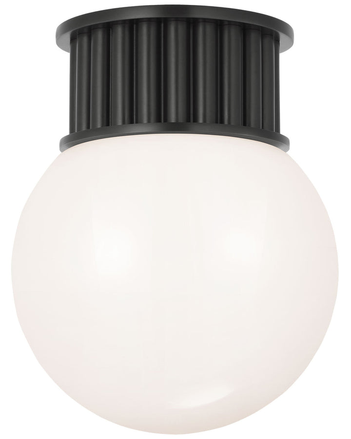 Visual Comfort Signature Nolan Globe Ceiling Flush Light in Bronze