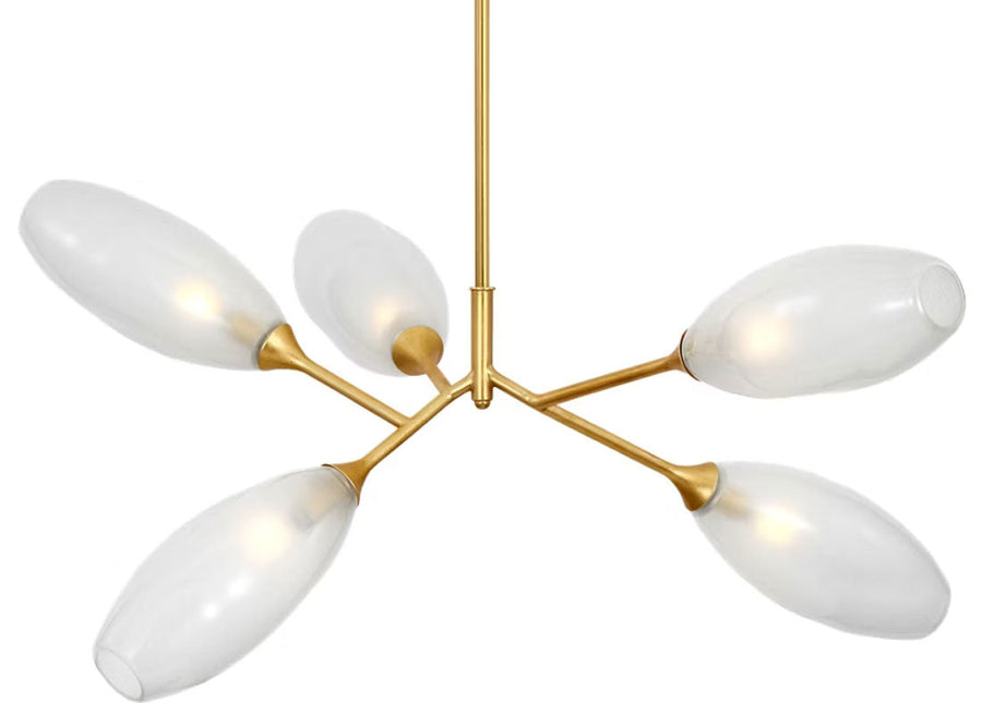 Visual Comfort Signature Toscano Chandelier in Gild