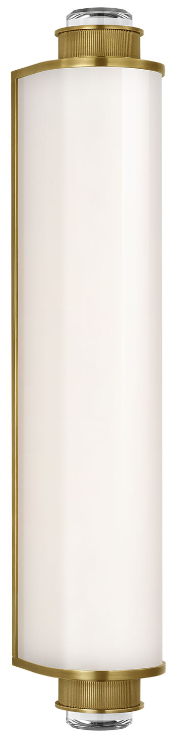 Visual Comfort Signature Percy Linear Bathroom Vanity Light in Soft Brass