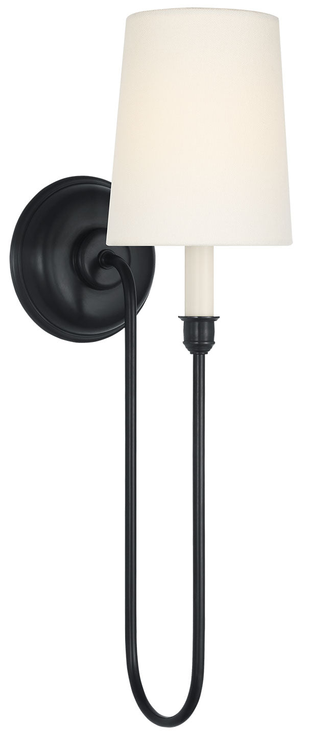 Visual Comfort Signature Vendome Deep Arm Cordless Wall Sconce in Bronze