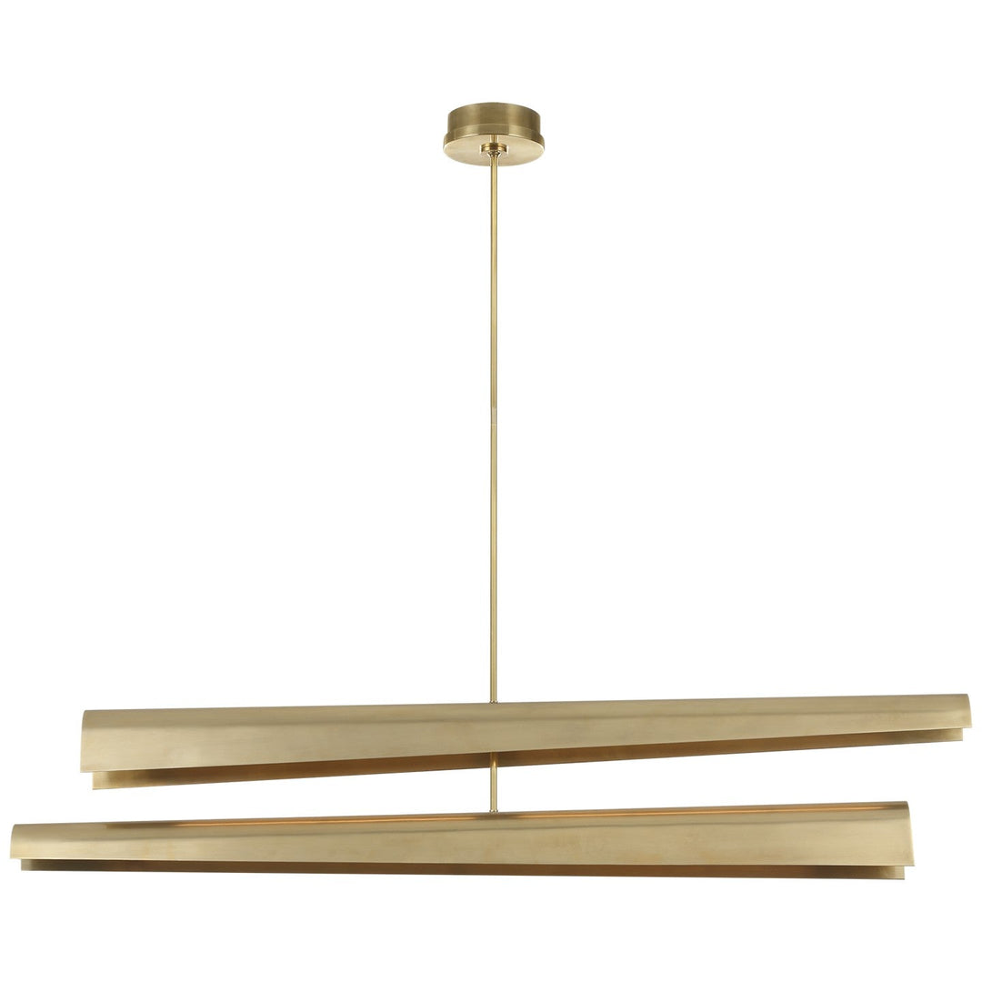 Visual Comfort Signature - KW 5635AB - LED Chandelier - Piel - Antique-Burnished Brass