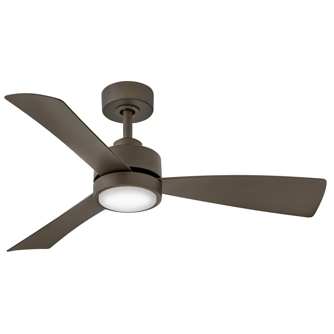Hinkley Iver Smart Ceiling Fan with Light in Metallic Matte Bronze