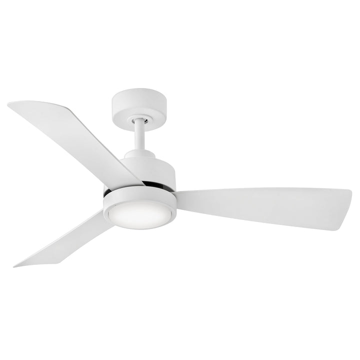 Hinkley Iver Smart Ceiling Fan with Light in Matte White