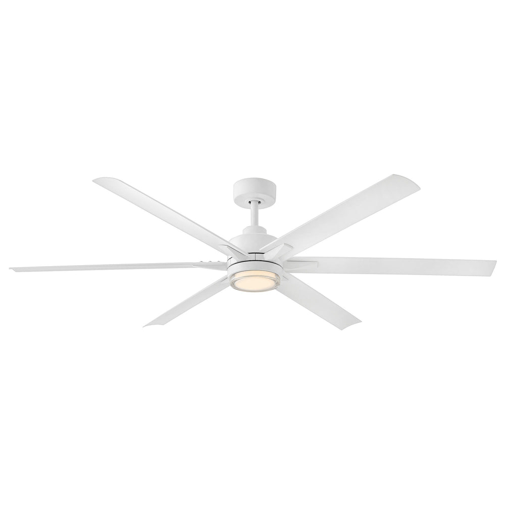 Hinkley Valor Smart Ceiling Fan with Light in Matte White