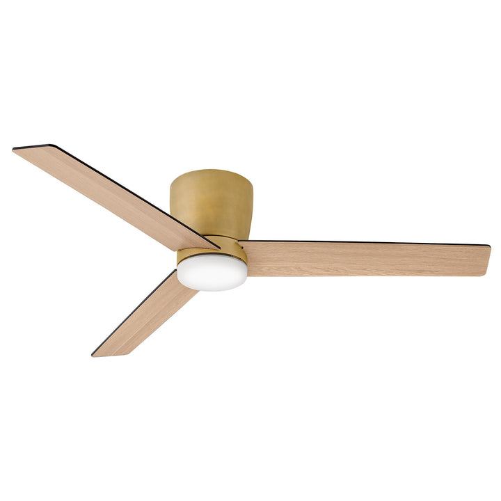 Hinkley Ari Ceiling Fan with Light in Heritage Brass