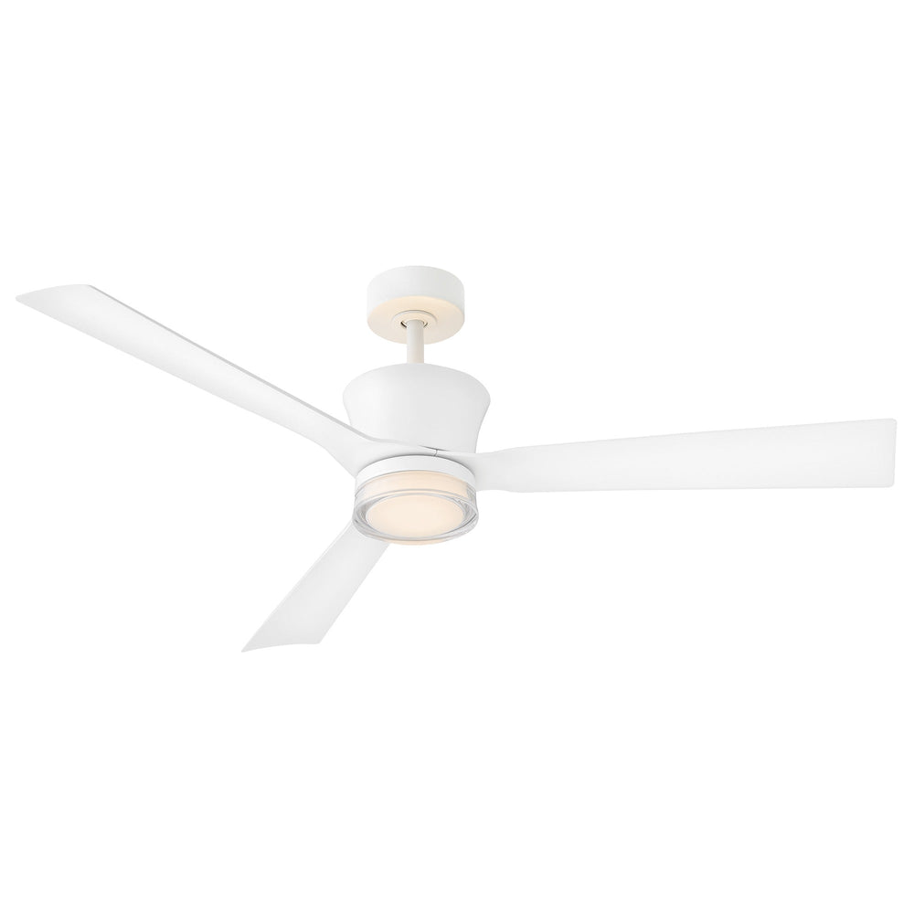 Hinkley Vosh Smart Ceiling Fan with Light in Matte White