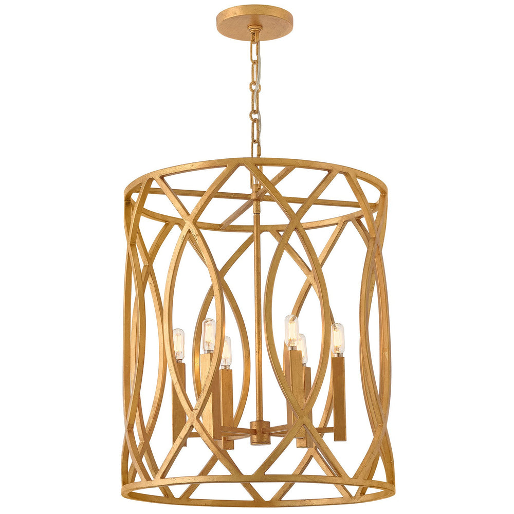 Hinkley Leona Pendant in Distressed Brass