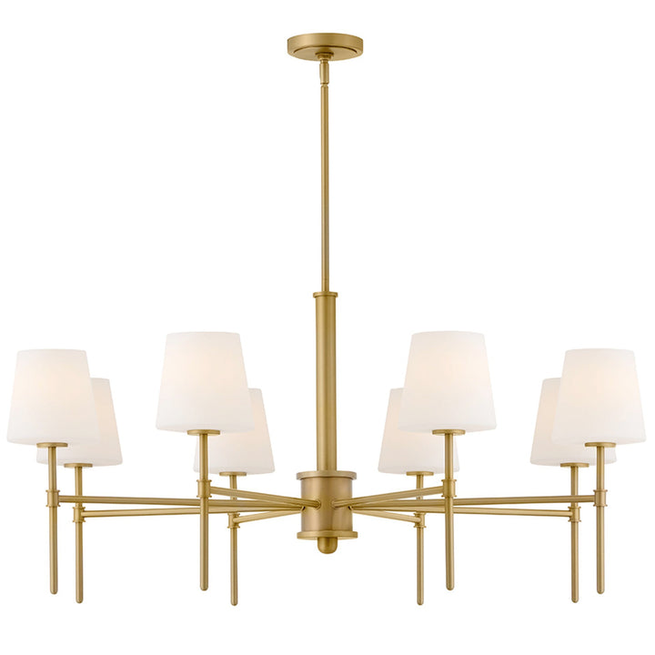 Hinkley Saunders Chandelier in Lacquered Brass