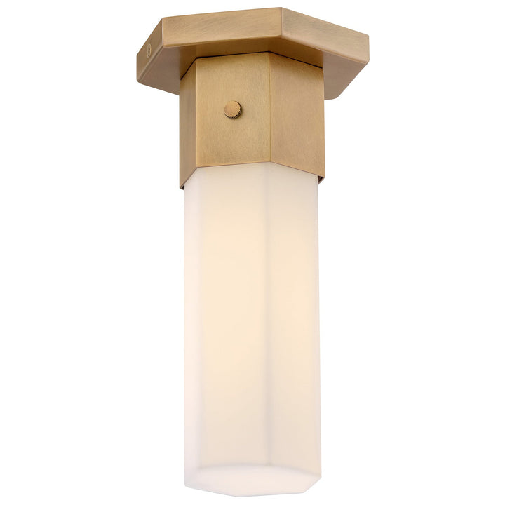Hinkley Facet Semi Flush Ceiling Light in Heritage Brass