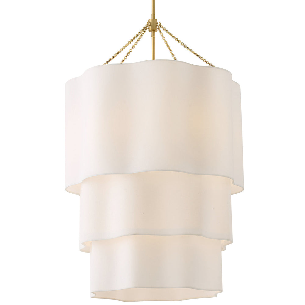 Hinkley Gwen Tiered Chandelier in Lacquered Brass