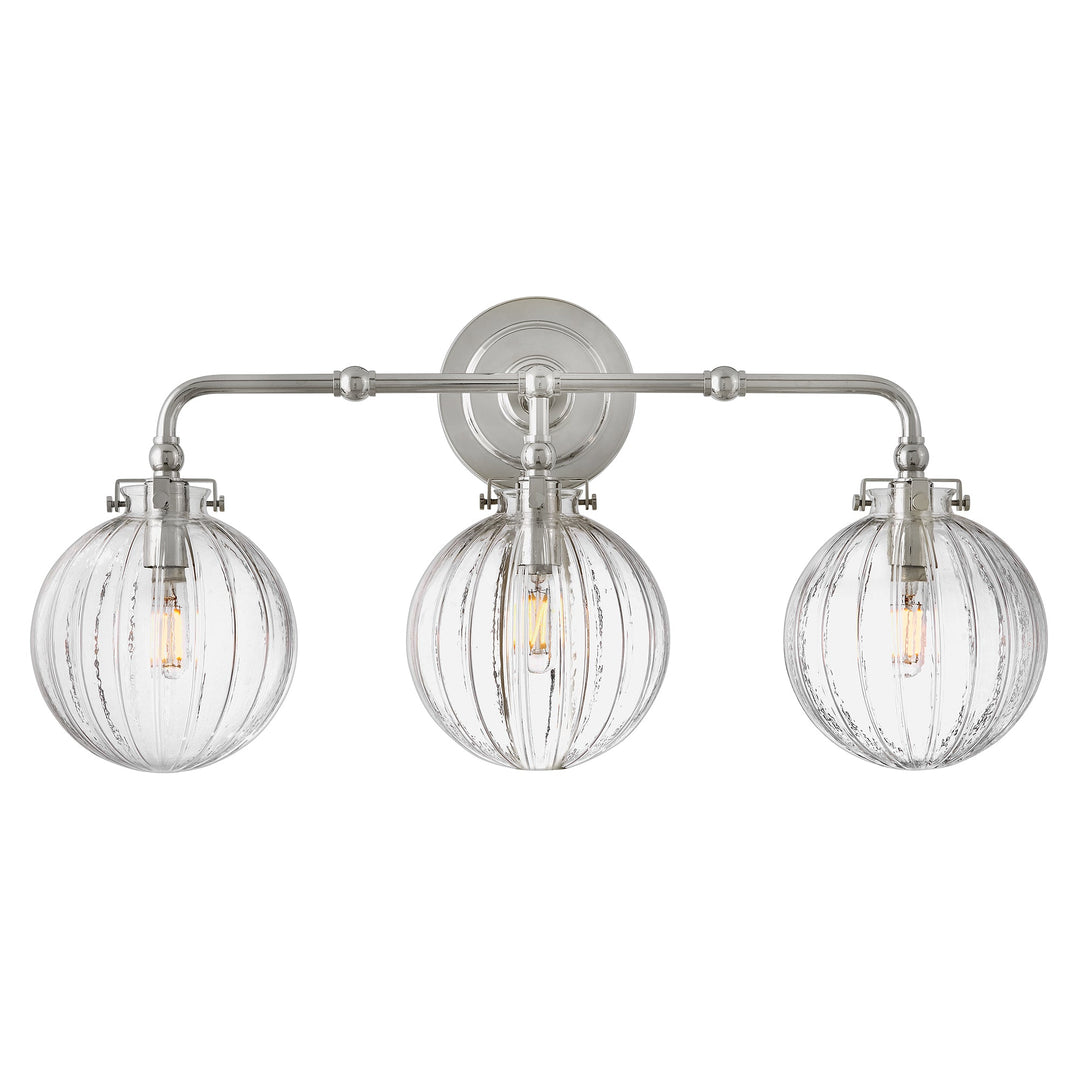 Hinkley Helene Bathroom Vanity Light in Polished Nickel