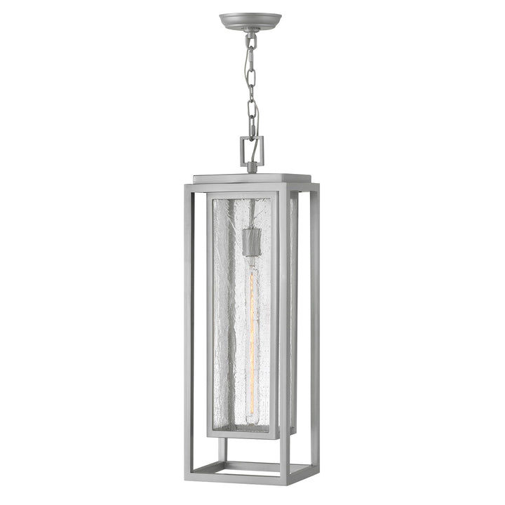 Hinkley Republic 120V Tall Outdoor Pendant in Satin Nickel