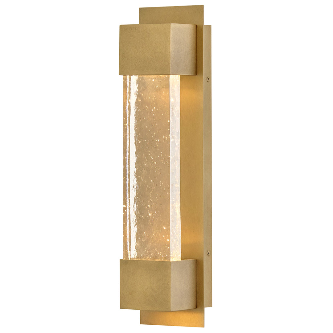 Hinkley Rune Outdoor Wall Light in Heritage Brass