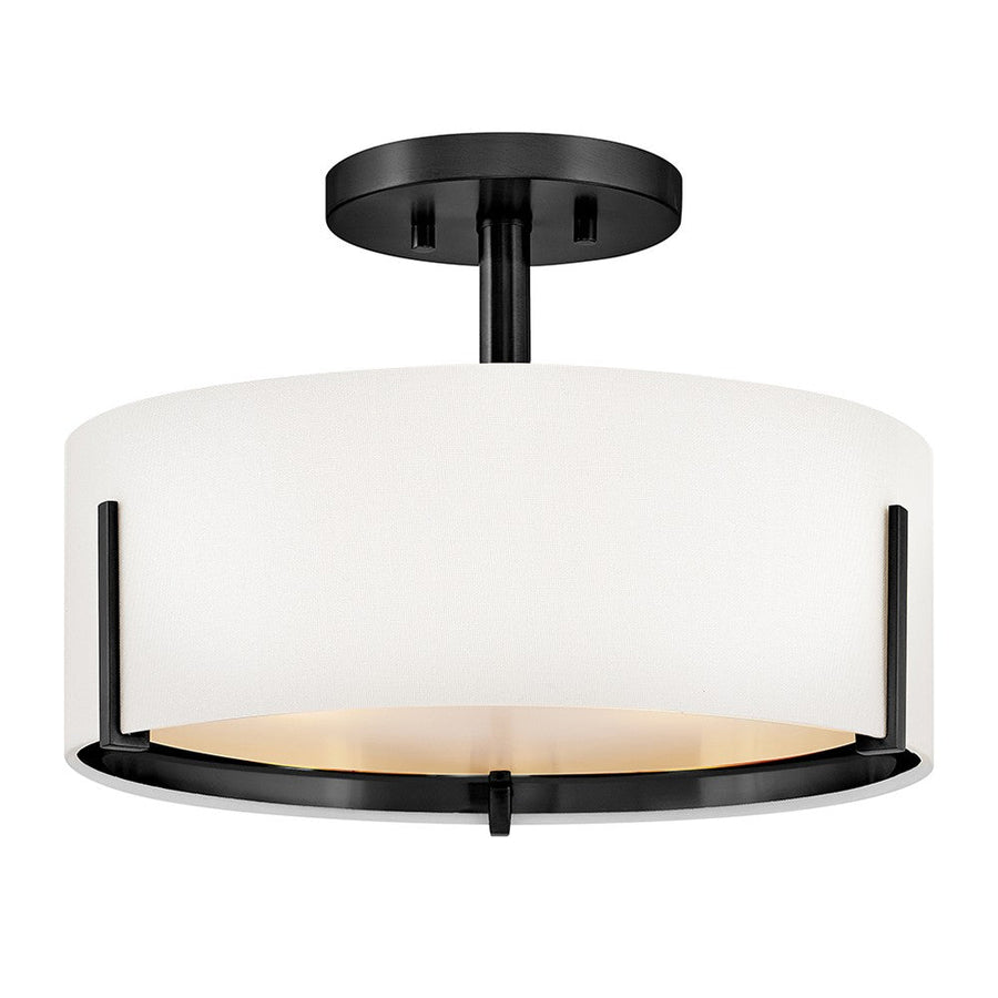 Hinkley - 47571BK - LED Semi-Flush Mount - Halle - Black
