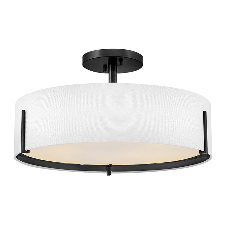Hinkley - 47573BK - LED Semi-Flush Mount - Halle - Black