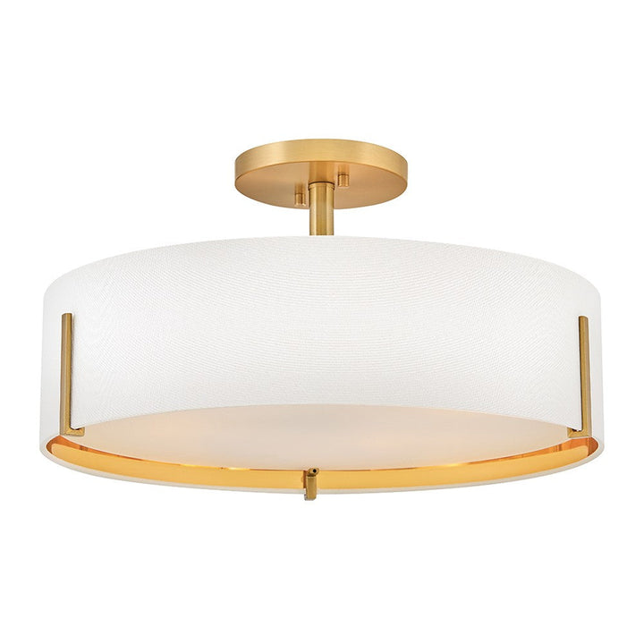 Hinkley - 47573LCB - LED Semi-Flush Mount - Halle - Lacquered Brass
